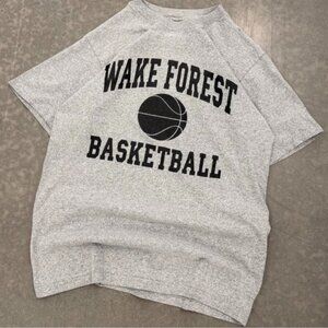 Vintage Grey Basketball Graphic Tee - Winston Salem North Carolina